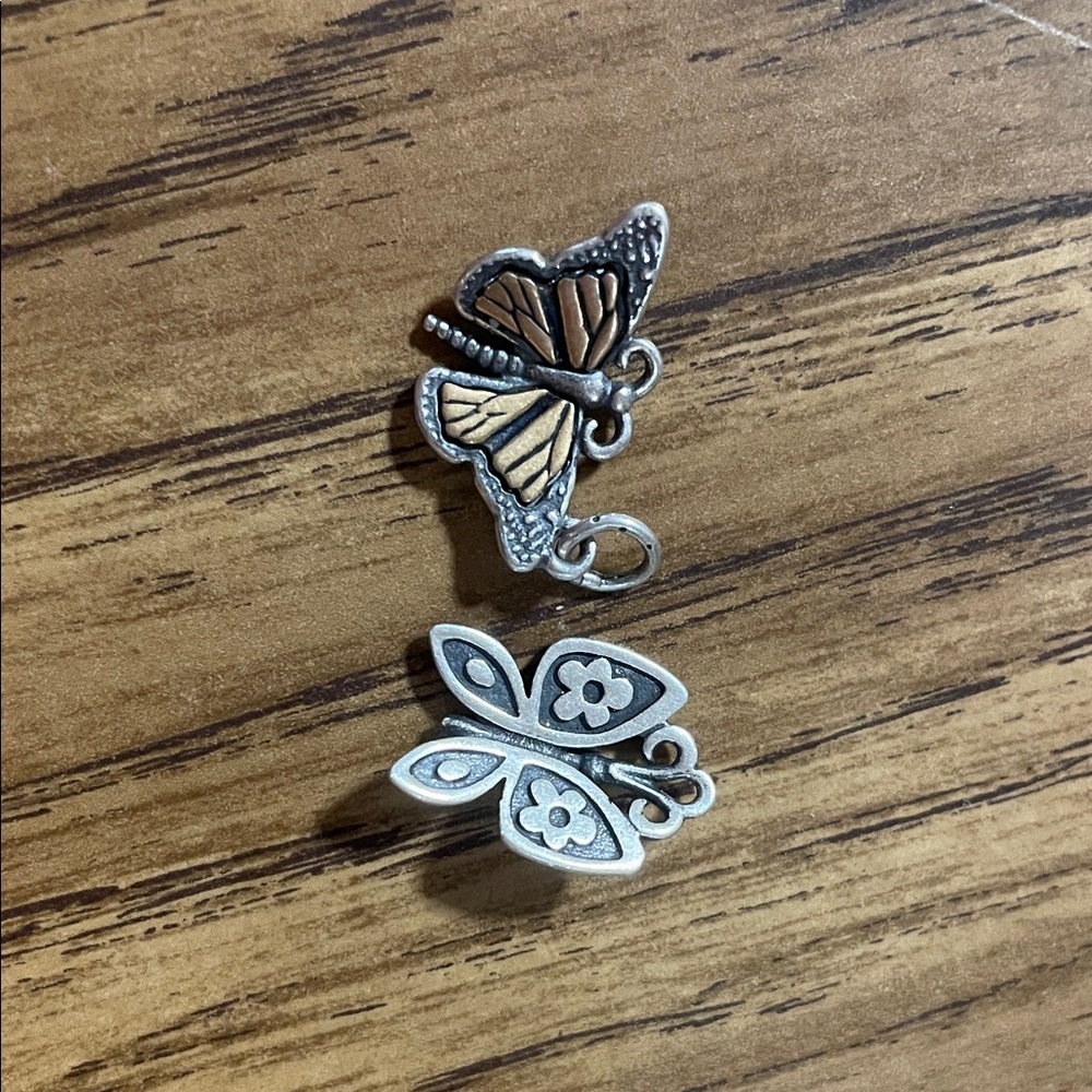 James Avery butterfly charm (just the silver and bronze one)